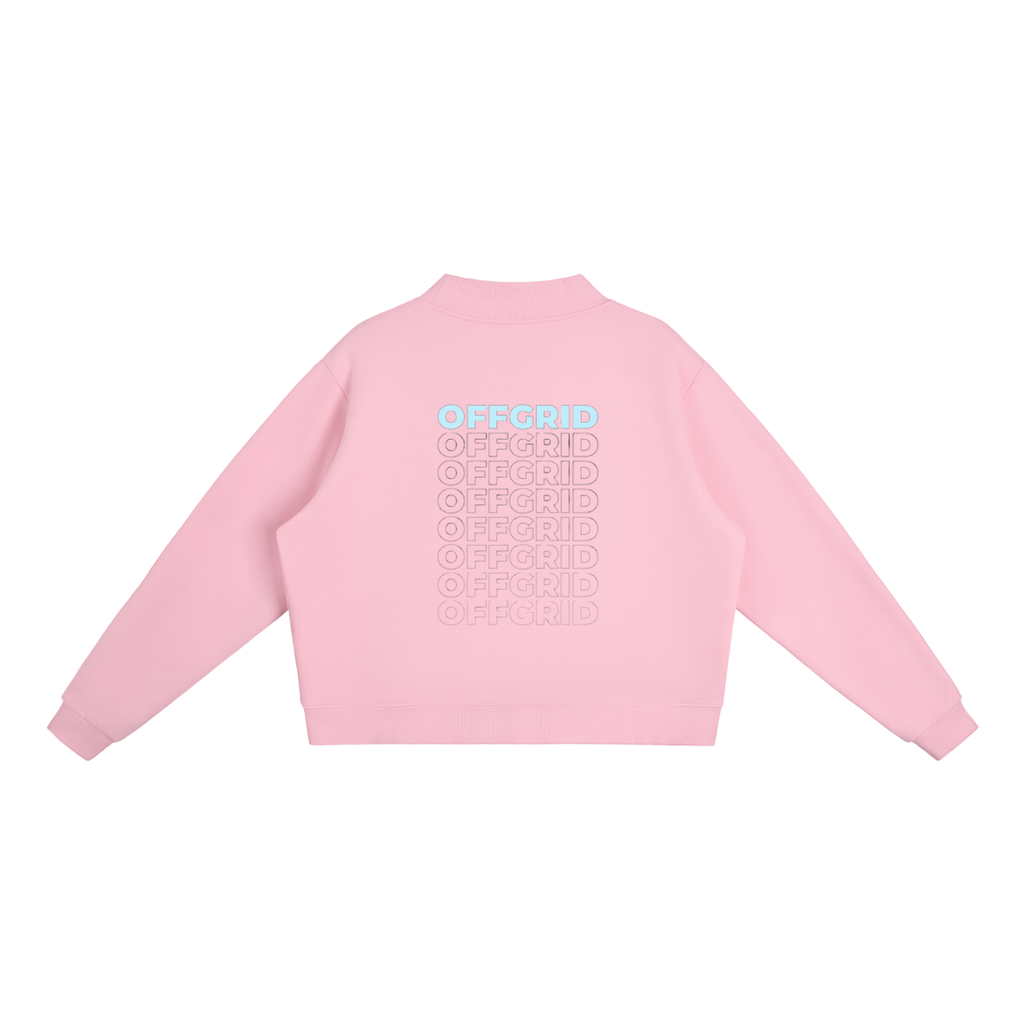 Fleece Mock-Neck OFFGRID Crew Sweatshirt