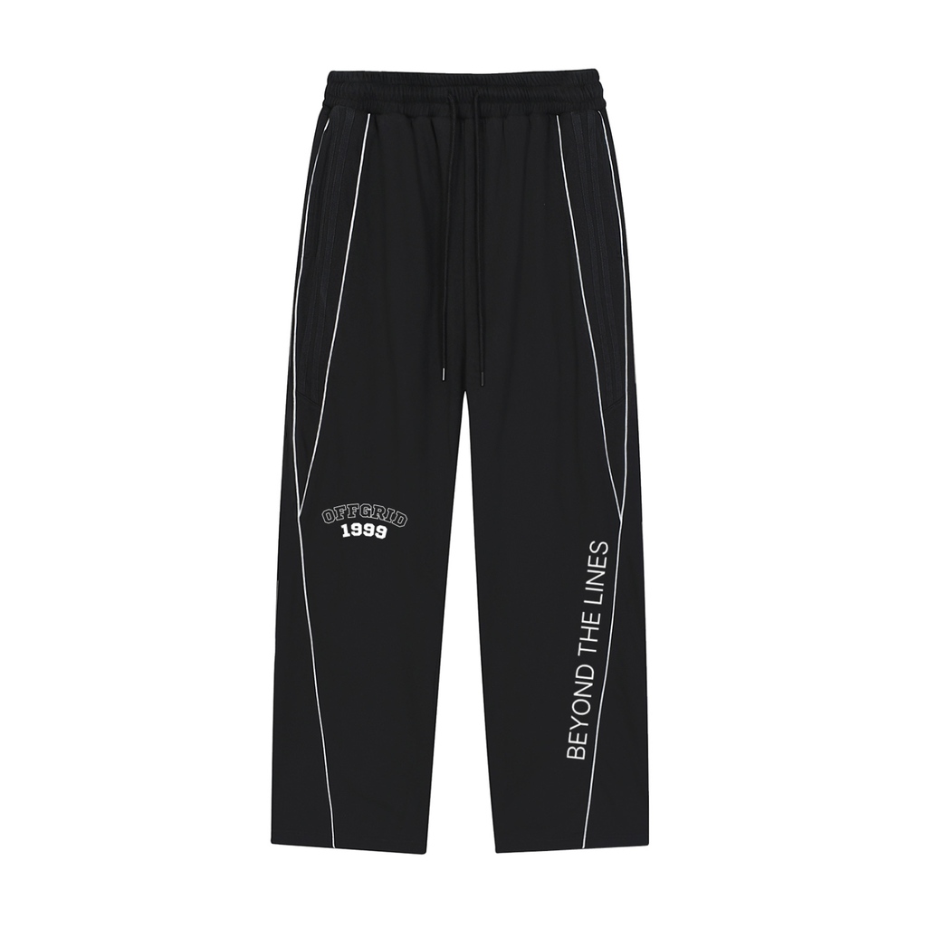 Reflection Striped Straight-Leg Sweatpants