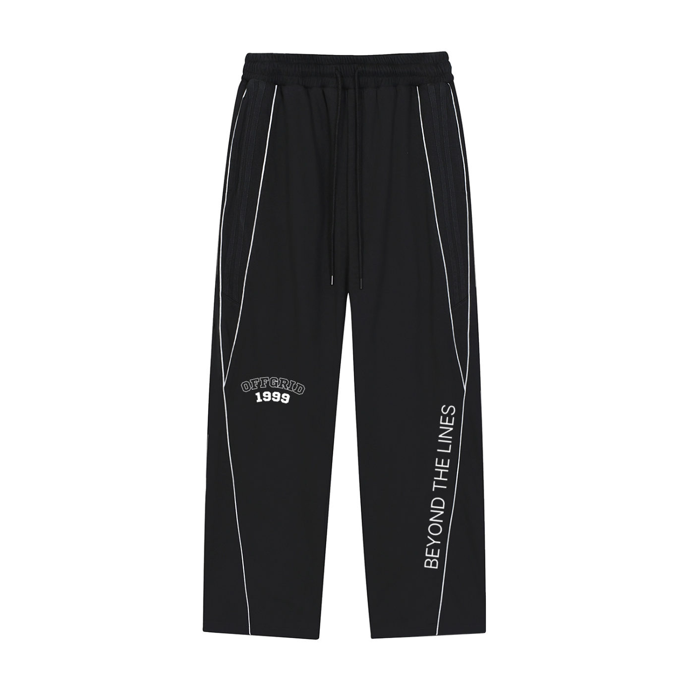 Reflection Striped Straight-Leg Sweatpants