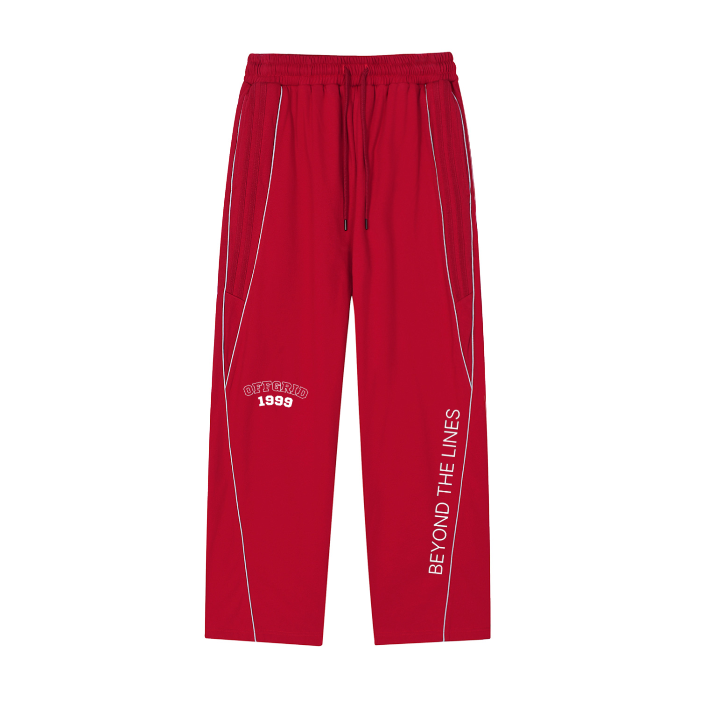 Reflection Striped Straight-Leg Sweatpants
