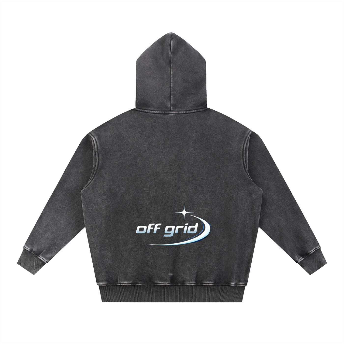 Snow Wash Fleece Oversize Hoodie